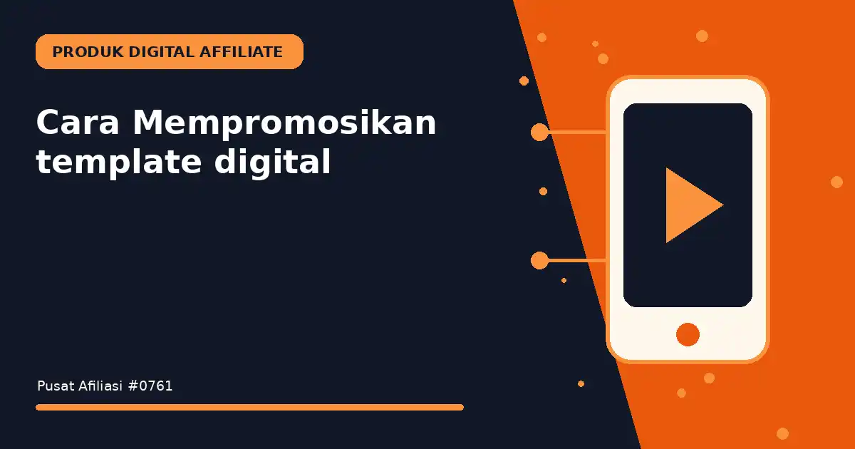 mempromosikan template digital