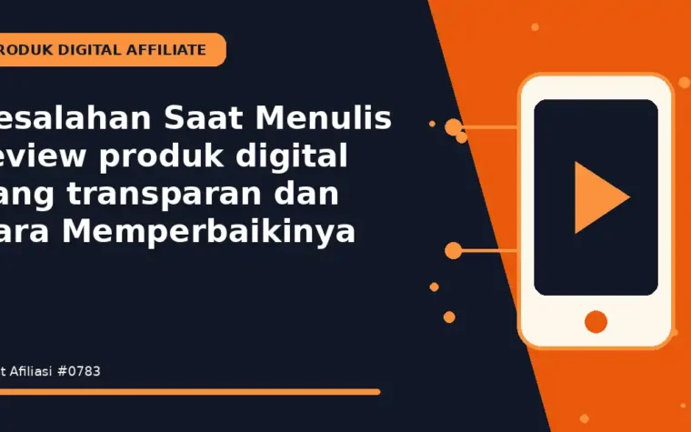 Kesalahan Saat Menulis review produk digital yang transparan dan Cara Memperbaikinya
