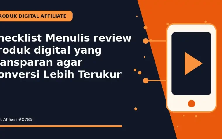 Checklist Menulis review produk digital yang transparan agar Konversi Lebih Terukur