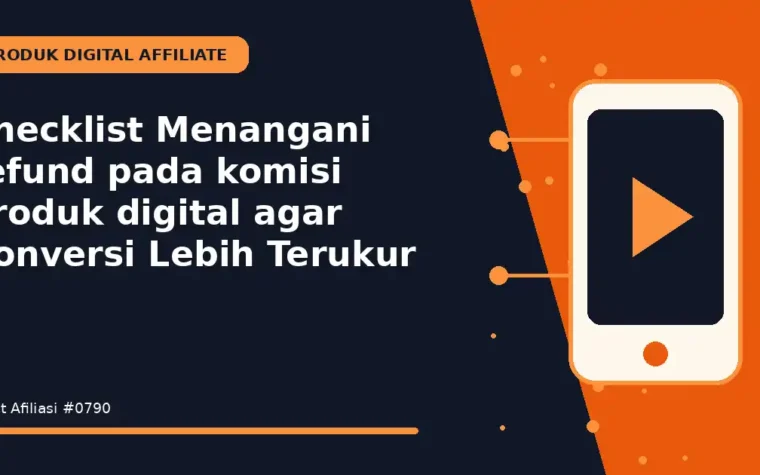 Checklist Menangani refund pada komisi produk digital agar Konversi Lebih Terukur