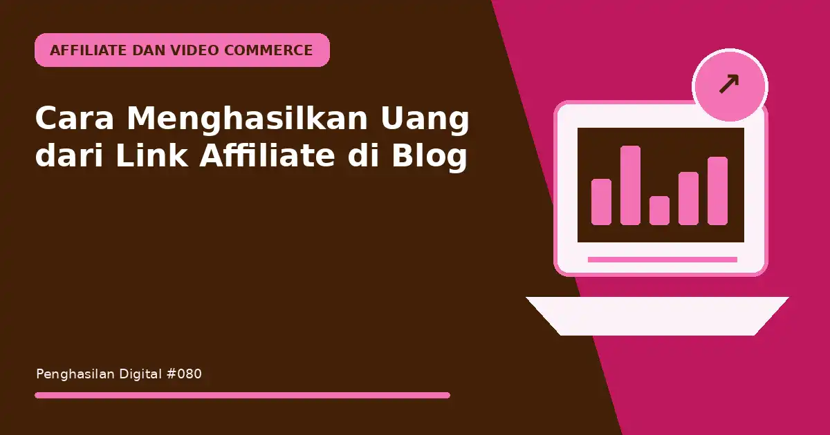 menghasilkan uang dari link affiliate di blog