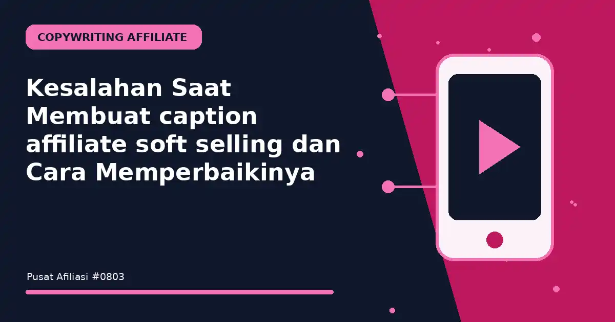 Kesalahan Saat Membuat caption affiliate soft selling dan Cara Memperbaikinya