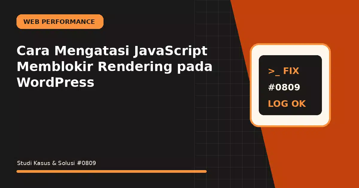 cara mengatasi javascript memblokir rendering pada wordpress