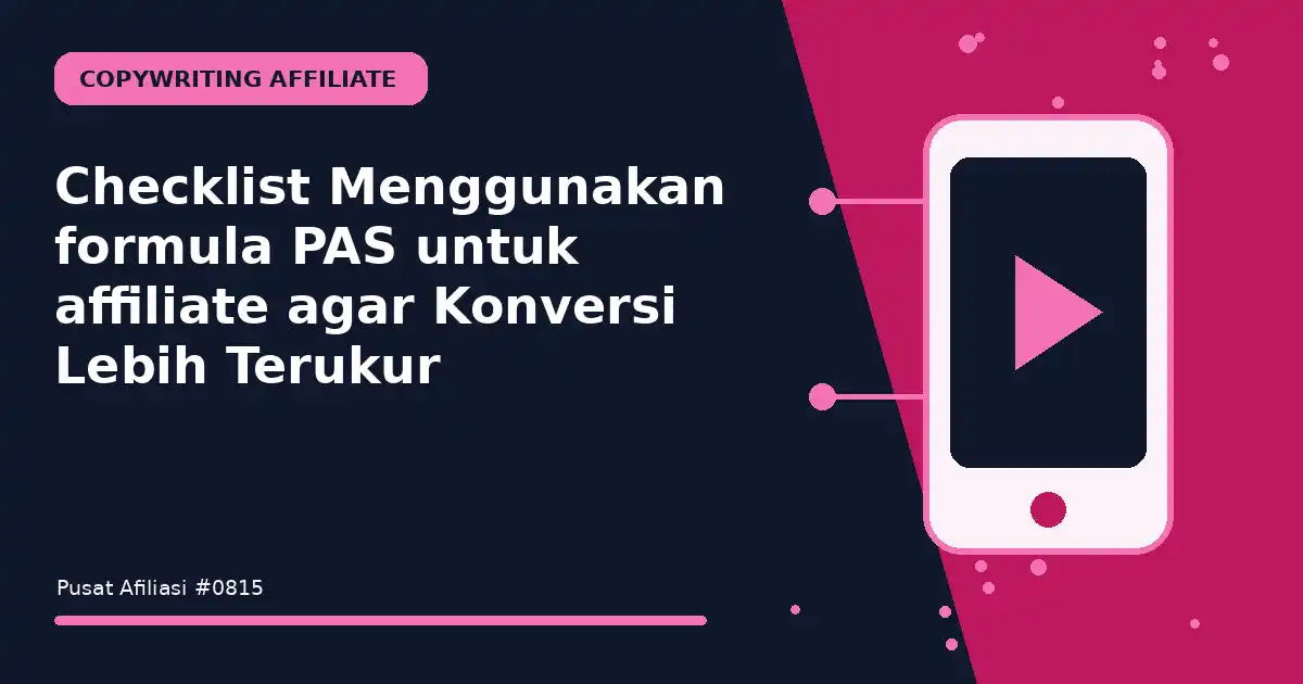 menggunakan formula pas untuk affiliate