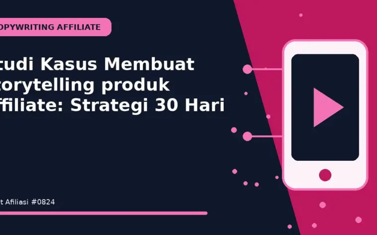 Studi Kasus Membuat storytelling produk affiliate: Strategi 30 Hari