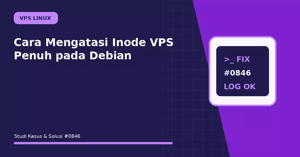 cara mengatasi inode vps penuh pada debian