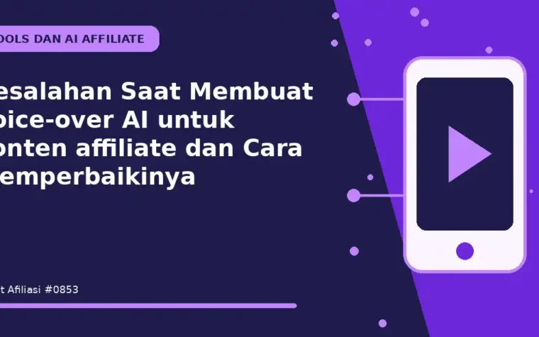Kesalahan Saat Membuat voice-over AI untuk konten affiliate dan Cara Memperbaikinya