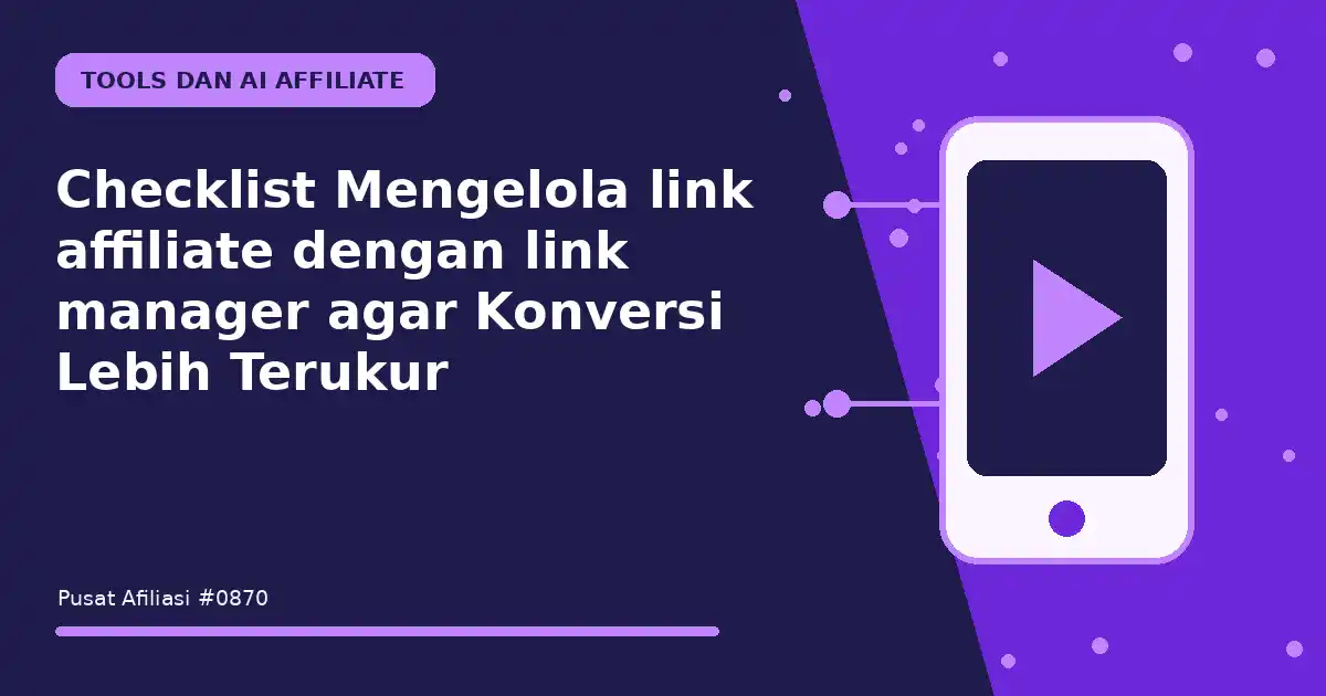 mengelola link affiliate dengan link manager