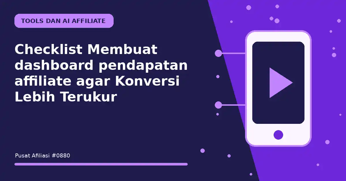 membuat dashboard pendapatan affiliate