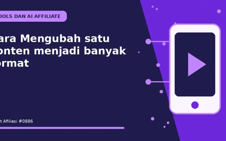 Cara Mengubah satu konten menjadi banyak format