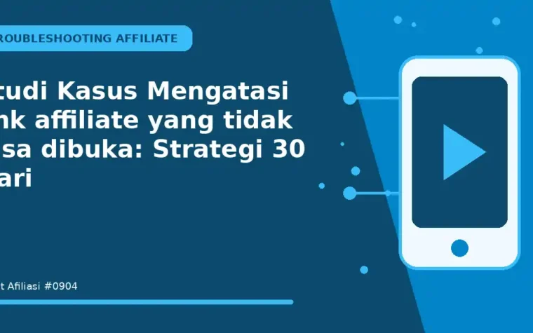 Studi Kasus Mengatasi link affiliate yang tidak bisa dibuka: Strategi 30 Hari