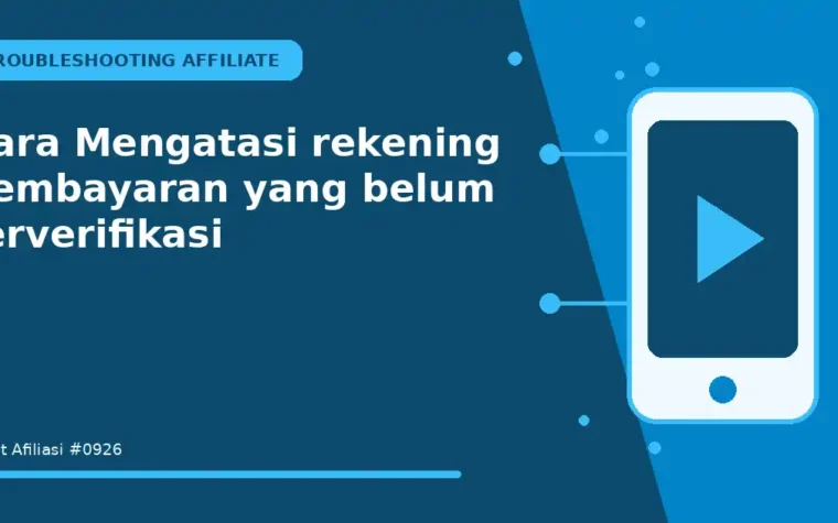Cara Mengatasi rekening pembayaran yang belum terverifikasi