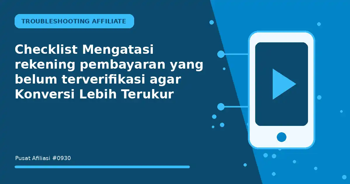 mengatasi rekening pembayaran yang belum terverifikasi