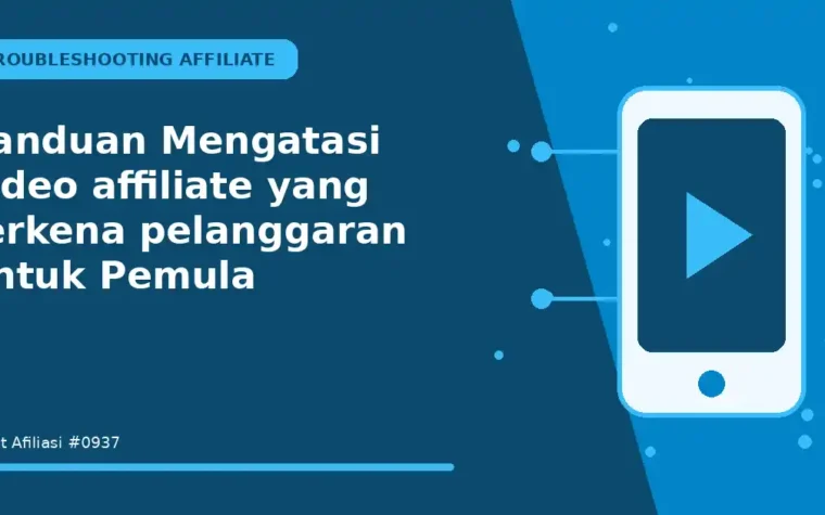Panduan Mengatasi video affiliate yang terkena pelanggaran untuk Pemula