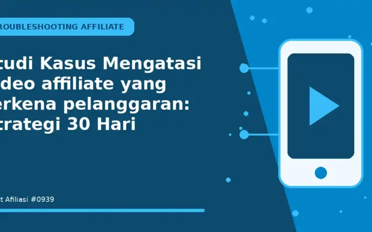Studi Kasus Mengatasi video affiliate yang terkena pelanggaran: Strategi 30 Hari