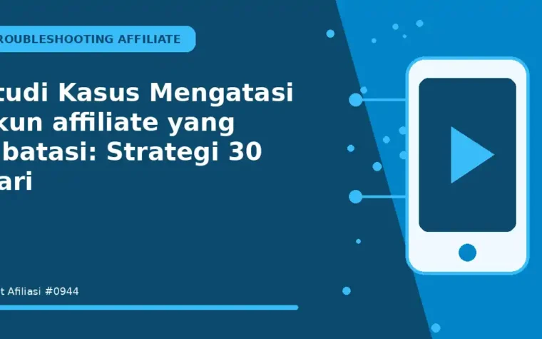 Studi Kasus Mengatasi akun affiliate yang dibatasi: Strategi 30 Hari
