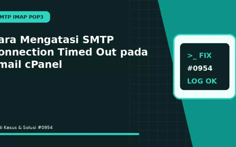 Cara Mengatasi SMTP Connection Timed Out pada email cPanel