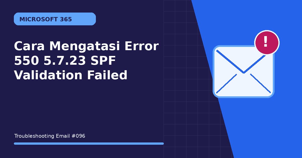 Cara Mengatasi Error 550 5.7.23 SPF Validation Failed