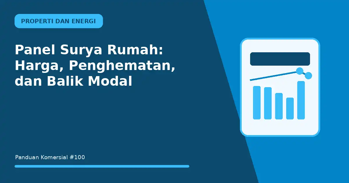 panel surya rumah harga, penghematan, dan balik modal
