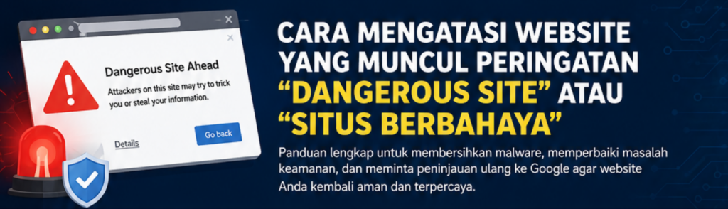 Panduan mengatasi peringatan situs berbahaya
