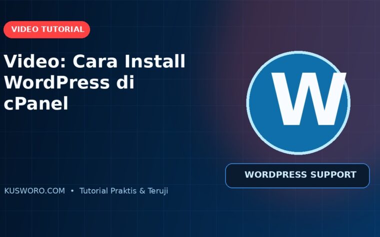 Video: Cara Install WordPress di cPanel